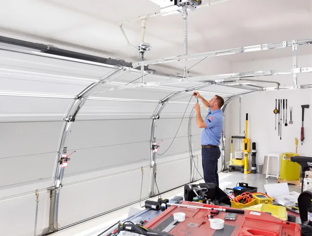 Garage door cable repair service by Eastvale Garage Door Repair in Eastvale