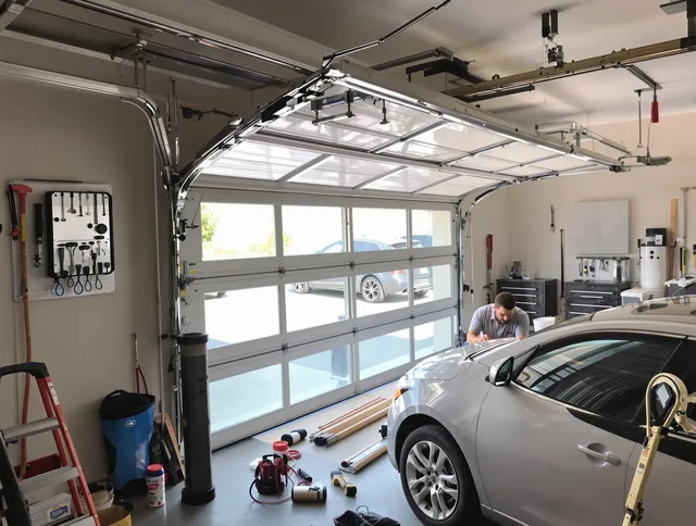 Garage door noise reduction service by Eastvale Garage Door Repair in Eastvale
