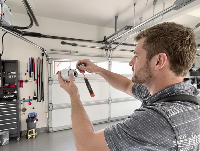 Garage door opener repair service by Eastvale Garage Door Repair in Eastvale