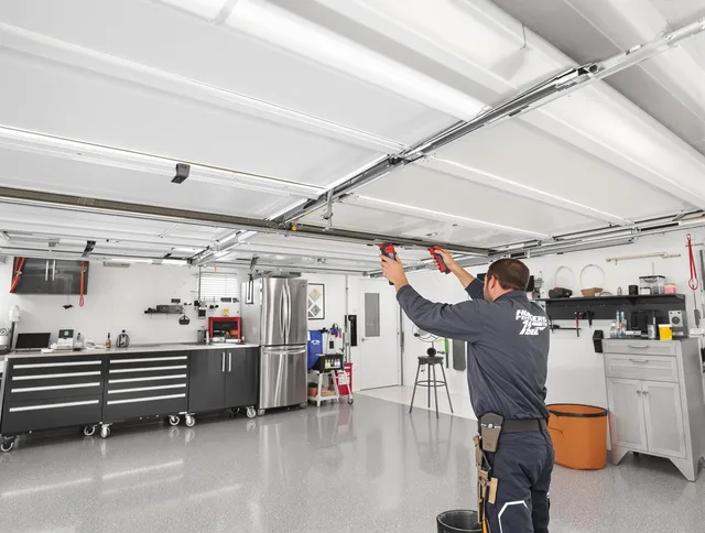 Overhead garage door repair service by Eastvale Garage Door Repair in Eastvale