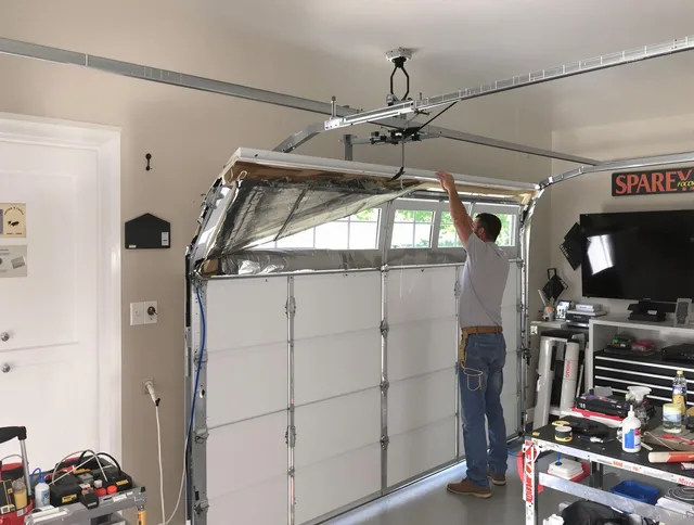 Garage door section replacement by Eastvale Garage Door Repair in Eastvale