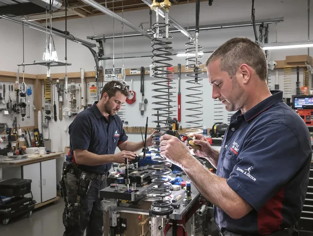 Garage door spring repair service by Eastvale Garage Door Repair in Eastvale
