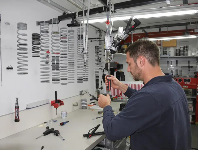 Eastvale Garage Door Repair safety certified technician performing precision spring replacement in Eastvale